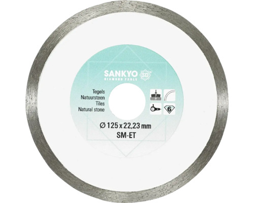 SANKYO Diamantzaagblad tegels/natuursteen SM-ET Ø 125x22,23 mm