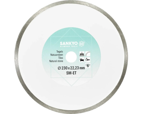 SANKYO Diamantzaagblad tegels/natuursteen SM-ET Ø 230x22,23 mm