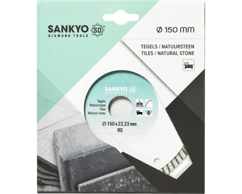 Sankyo diamantzaagblad 150 millimeter voor tegels en natuursteen