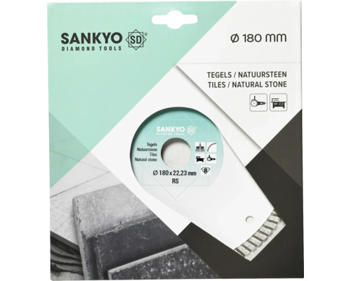 Sankyo diamantgereedschap doorslijpschijf, diameter 180 millimeter, voor tegels en natuursteen