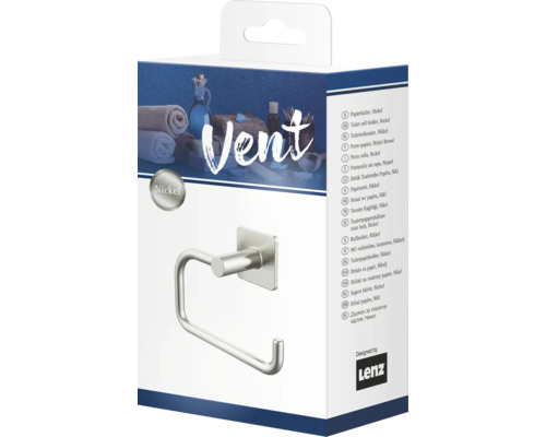 Verpakking van een toiletpapierhouder van nikkel