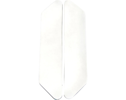 Twee witte hoekprofielen