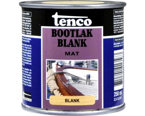 TENCO Bootlak blank mat 250 ml