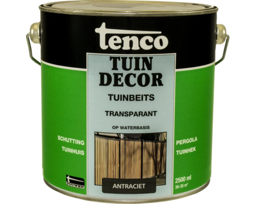 TENCO Tuindecor transparant antraciet 2,5 l Tenco Tuin Decor tuinbeits, transparant, 2500 ml