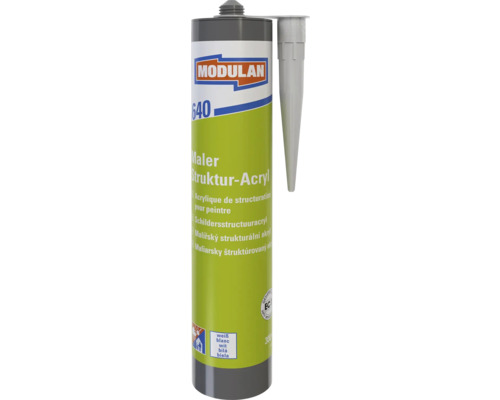 MODULAN 640 Schildersstructuuracryl wit 300 ml Modulan 640 schilderstructuuracryl koker
