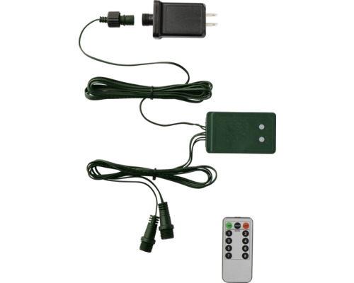 Voeding, kabel, besturingseenheid en afstandsbediening voor buitenverlichting