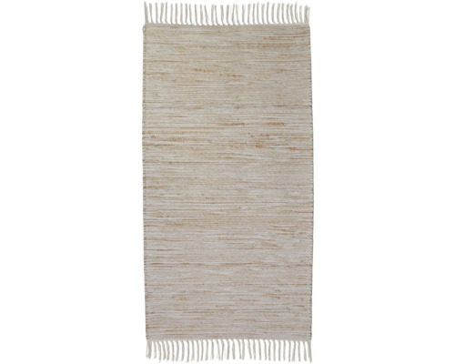 Vloerkleed Boho uni crème 80x150 cm Vloerkleed Boho uni crème 80x150 cm
