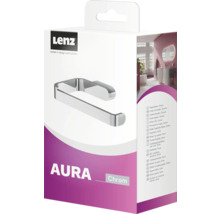 Verpakking van een Lenz Aura toiletpapierhouder, chroom