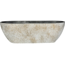Ovale plantenbak met gespikkelde afwerking
