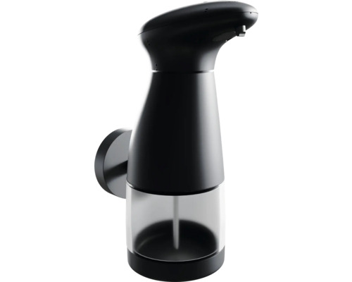 Zwarte zeepdispenser voor wandmontage