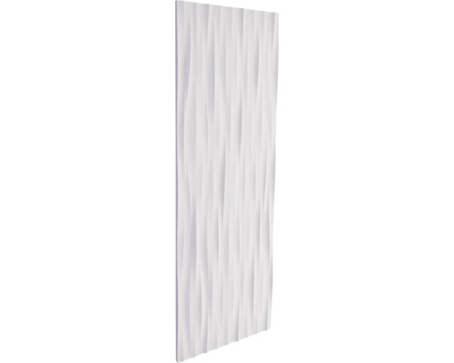 DECOFLAIR Wandpaneel schuim sea wit 38x113,5 cm Decoratieve plaat met golfpatroon voor wandbekleding