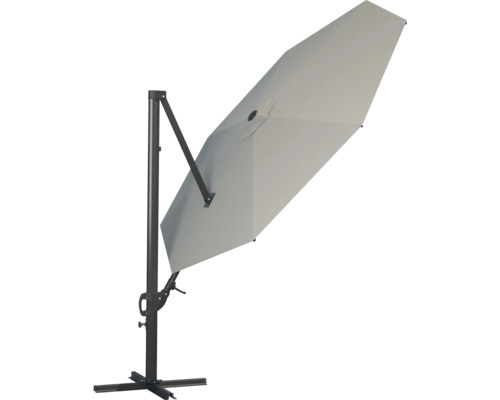 Vrijhangende parasol met metalen frame en rechthoekig scherm