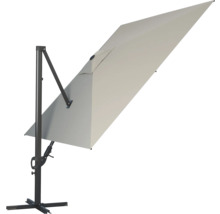 SOLUNA Zweefparasol Orléans ecru 300x300 cm, hoogte 251 cm-thumb-7