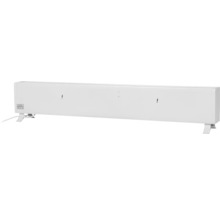 Witte elektrische radiator met poten