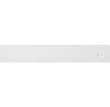 Witte radiator met bedieningspaneel
