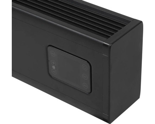 Detailweergave van een radiator met bedieningselementen