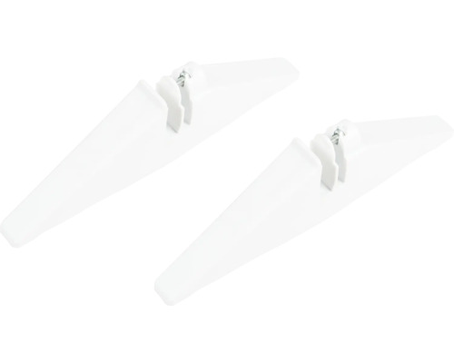 Twee witte tafelpoten