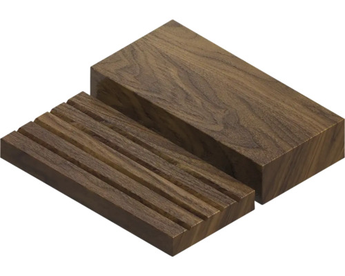 Houtblok van notenhout