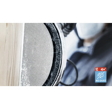 Detailweergave van een schuurmachine met stofafzuiging