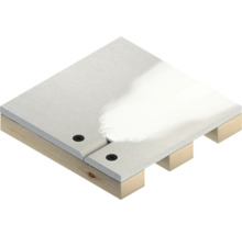 Verbinding van twee gipsplaten op een houten constructie