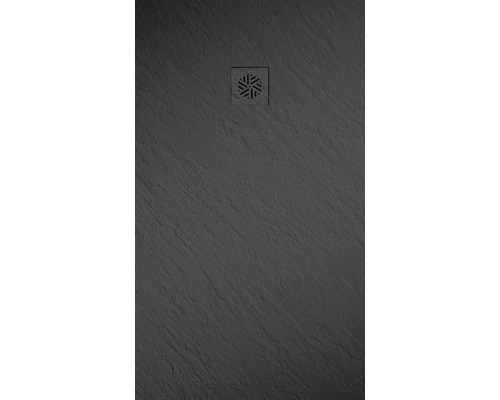 JUNGBORN Douchebak Cento zwart 140x80x2,6 cm