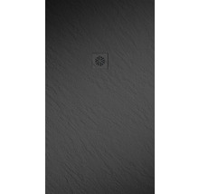 JUNGBORN Douchebak Cento zwart 160x90x2,6 cm