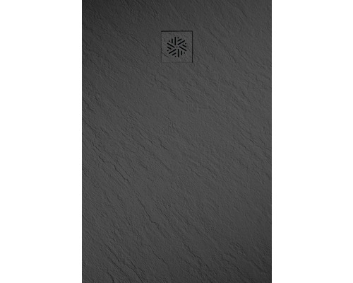 JUNGBORN Douchebak Cento zwart 120x80x2,5 cm