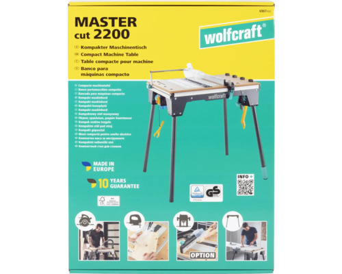 Wolfcraft Master Cut 2200 machinetafel, compacte werkbank