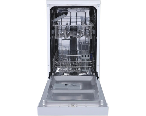 Open vaatwasser met rekken voor borden en bestek