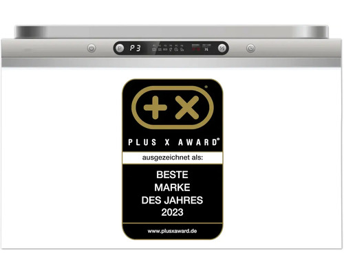 Bedieningspaneel van een vaatwasser met Plus X Award keurmerk