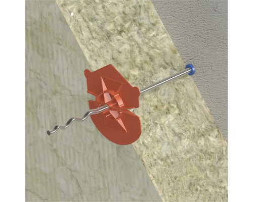 Isolatieplug voor de bevestiging van isolatiematerialen
