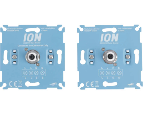 ION INDUSTRIES LED dimmer set master/slave duopack 0,3-200 W ION INDUSTRIES LED dimmer set master/slave duopack 0,3-200 W