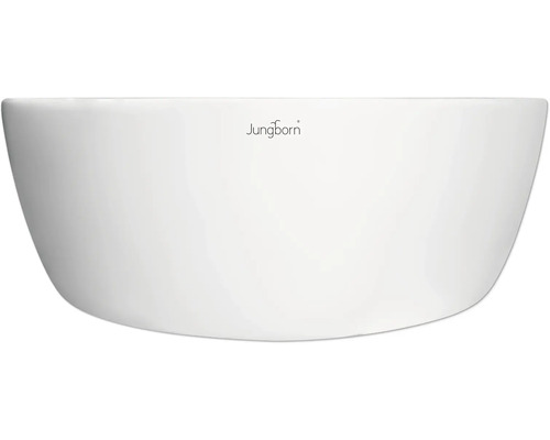 Jungborn logo op witte wasbak