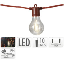 Slingerverlichting met tien ledlampen en beschermingsklasse IP44