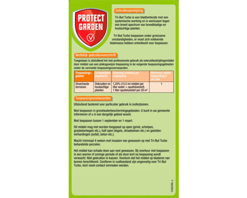 Instructies voor het gebruik van Tri-But Turbo