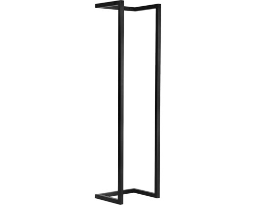 Zwarte metalen handdoekhouder