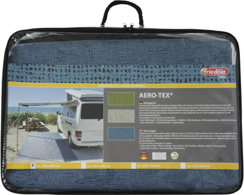 FRIEDOLA Tenttapijt Aero-Tex® grijs 250x600 cm