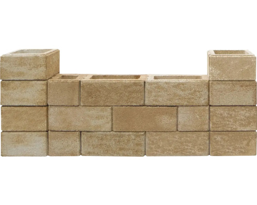 DIEPHAUS Muursteen iBrixx zand 50x25x20 cm Muur van betonblokken