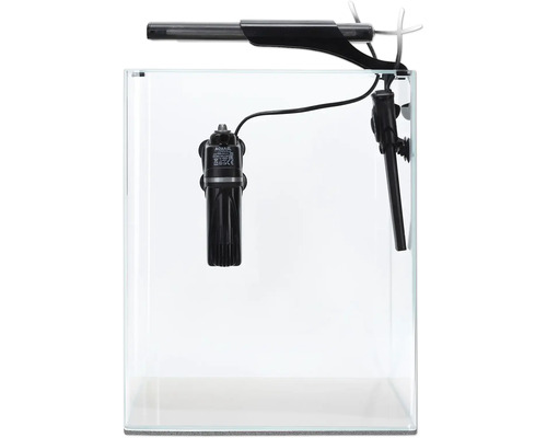 Aquarium met filter en verlichting