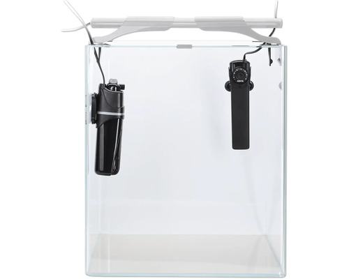 Aquarium met filter en verwarming