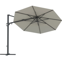 SOLUNA Zweefparasol Orléans met kruisvoetstandaard ecru Ø 300 cm-thumb-2 SOLUNA Zweefparasol Orléans met kruisvoetstandaard ecru Ø 300 cm-thumb-2