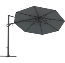 SOLUNA Zweefparasol Orléans met kruisvoetstandaard donkergrijs Ø 300 cm-thumb-2 SOLUNA Zweefparasol Orléans met kruisvoetstandaard donkergrijs Ø 300 cm-thumb-2
