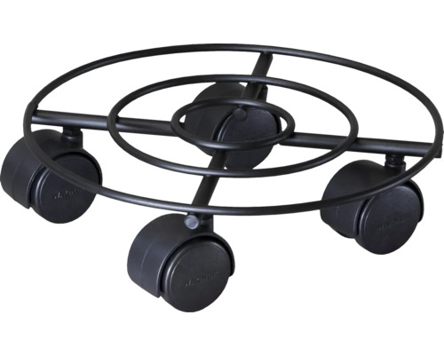 Metalen plantenbakroller met drie wielen