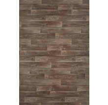 Gelegd vinyl parket met houtlook.