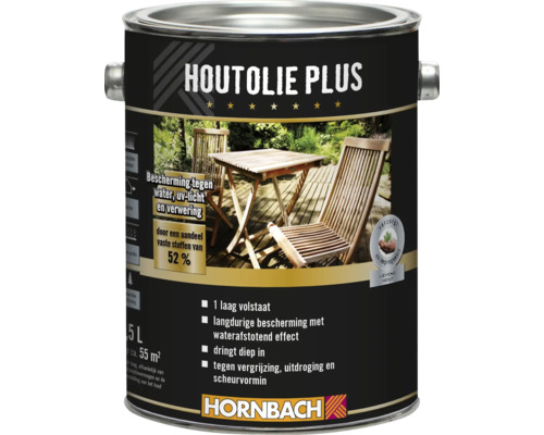 HORNBACH Houtolie Plus kleurloos 2,5 l