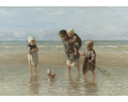 Schilderij canvas Kinderen der Zee 100x70 cm
