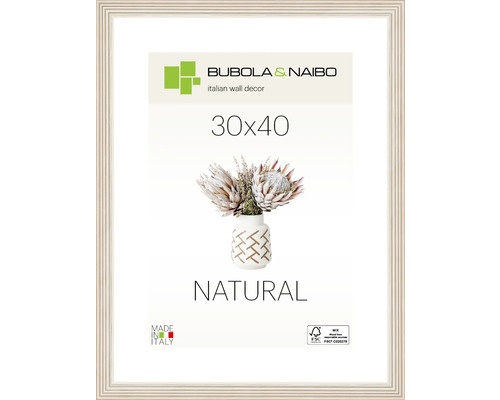 BUBOLA&NAIBO Fotolijst hout 6860/01 wit 30x40 cm