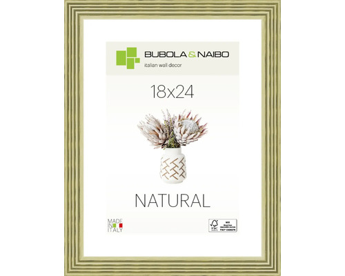 BUBOLA&NAIBO Fotolijst hout 6860/03 groen 18x24 cm