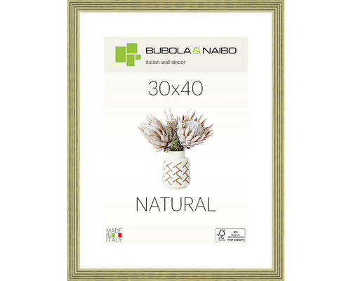 BUBOLA&NAIBO Fotolijst hout 6860/03 groen 30x40 cm