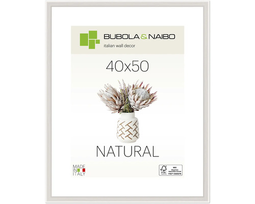 BUBOLA&NAIBO Fotolijst hout 4040/1 wit 40x50 cm